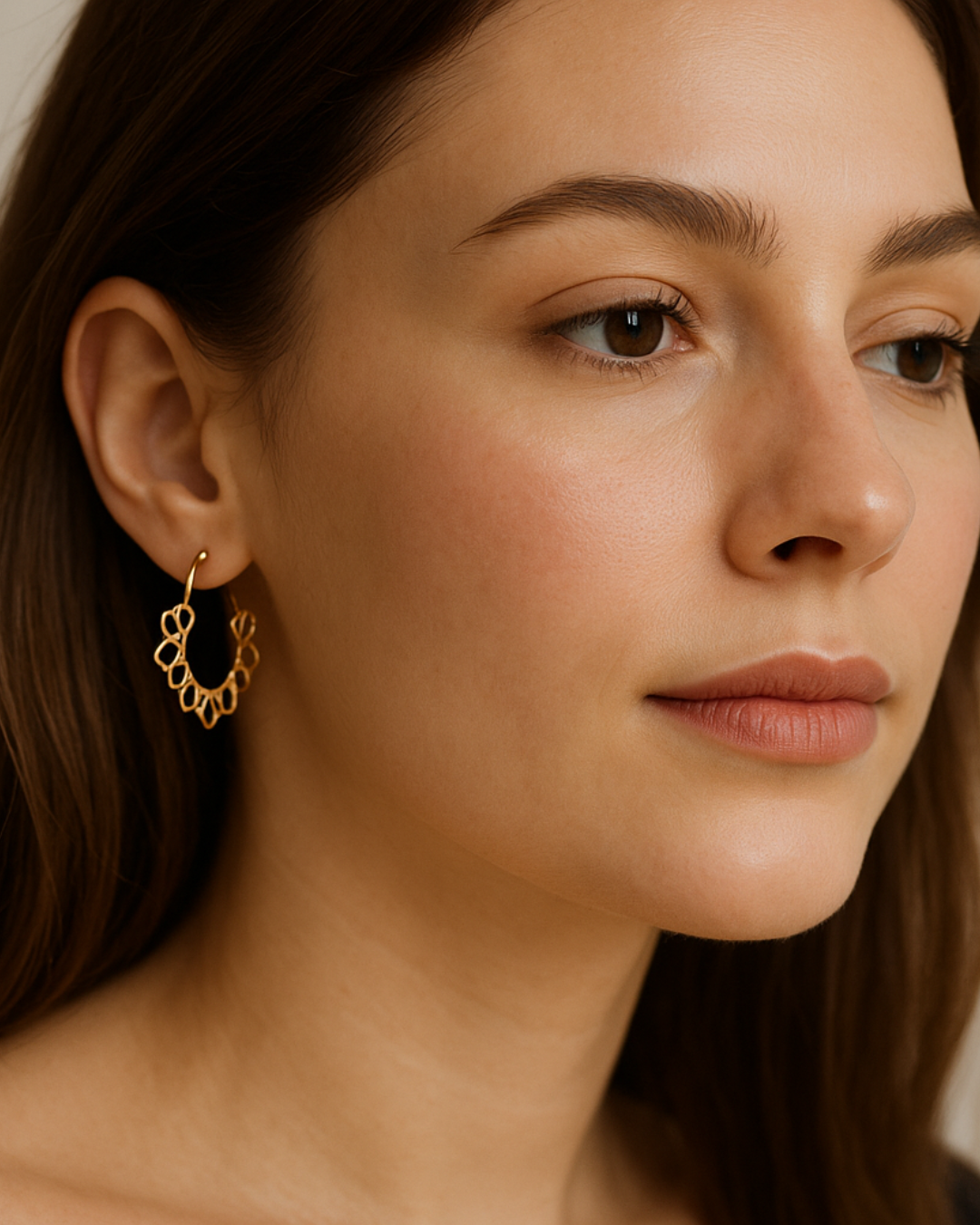 Fiore D'Or Earrings | Brincos Florais Elegantes em Prata 925