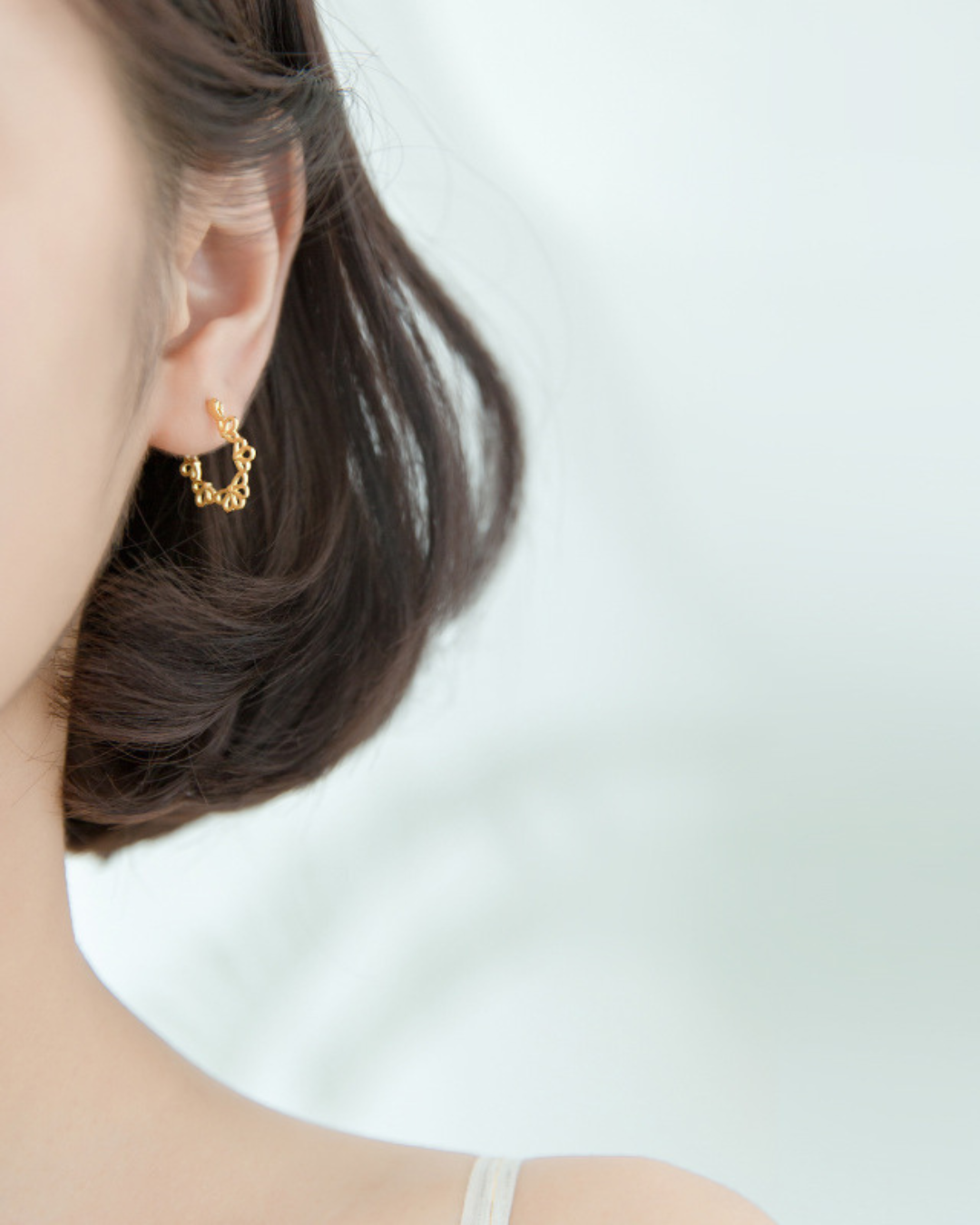 Fiore D'Or Earrings | Brincos Florais Elegantes em Prata 925