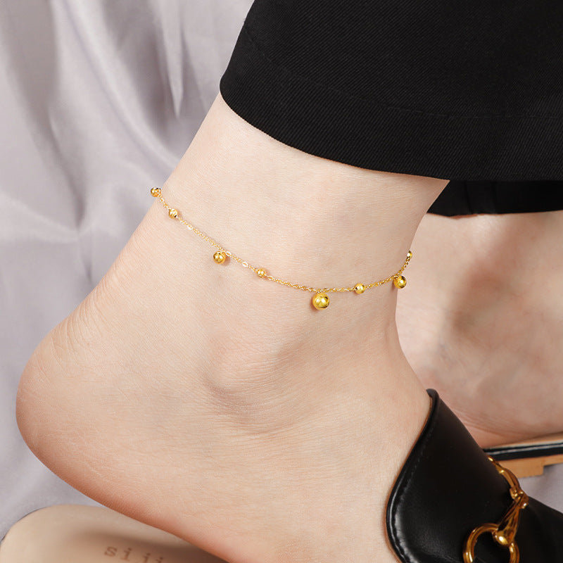 Siena Gold Tornozeleira Dourada Feminina Serenyah