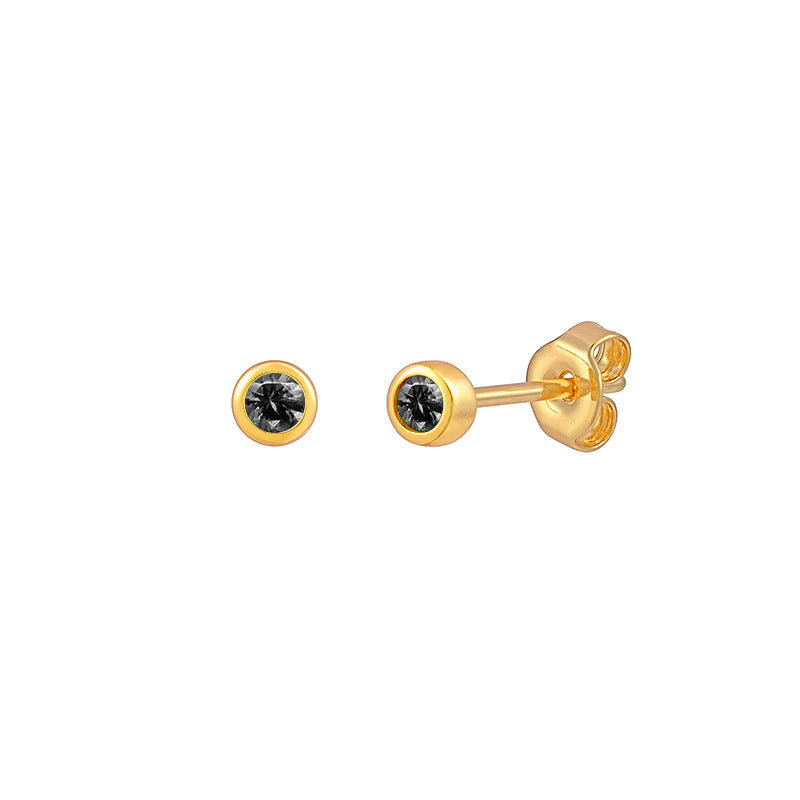 Nova Studs Brincos Mini Zircônia Korean Chic Serenyah