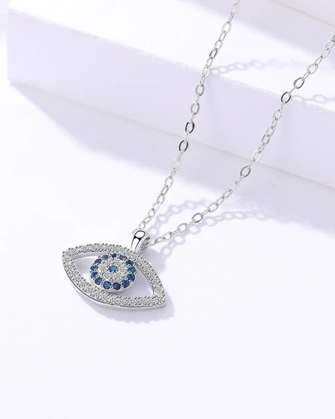 Aegean Evil Eye Colar com Pendente em Prata 925 Serenyah