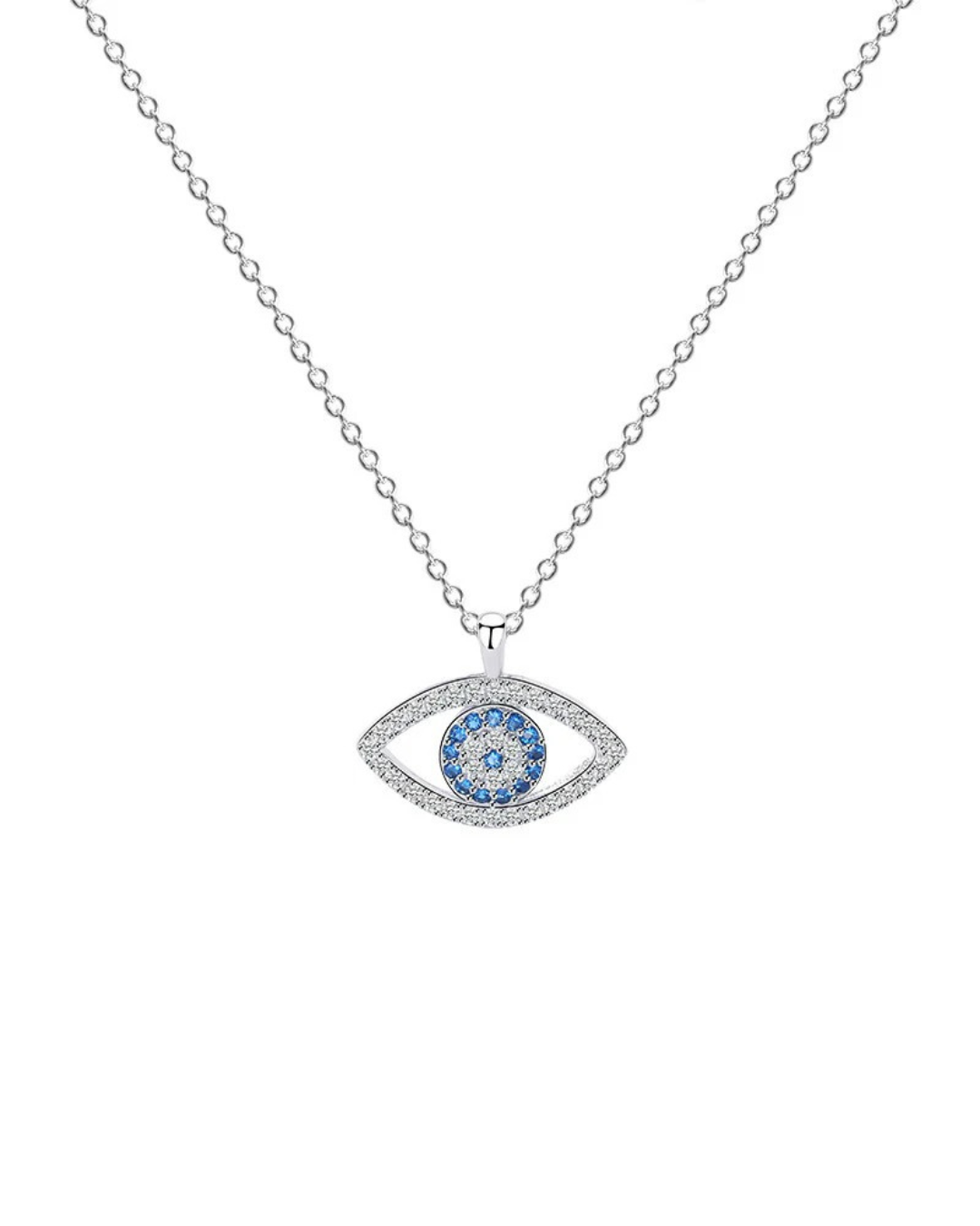 Aegean Evil Eye Necklace | 925 Sterling Silver Pendant – Serenyah