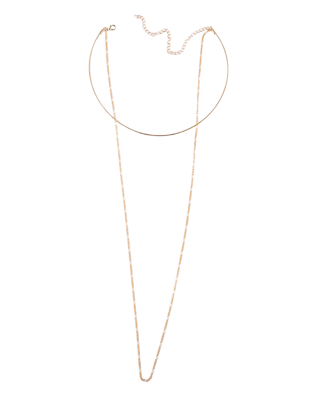 Aureum Curve Collar Dourado Layered Serenyah