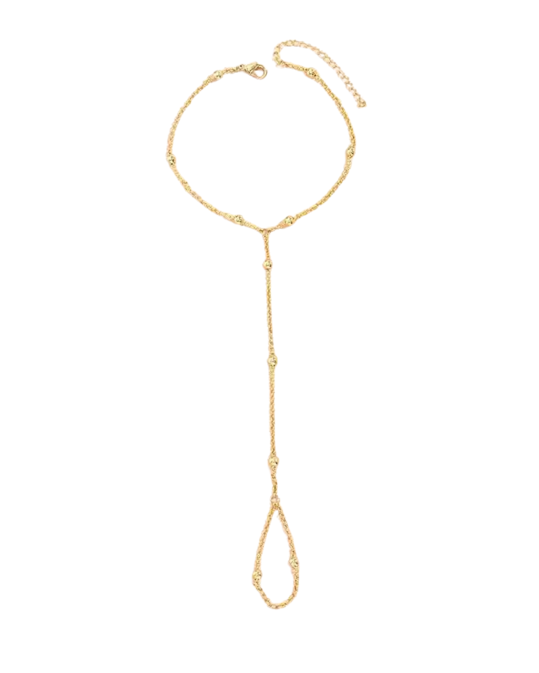 Bracciale Dorato - Pulseira de Mão com Corrente Dourada Elegante Serenyah