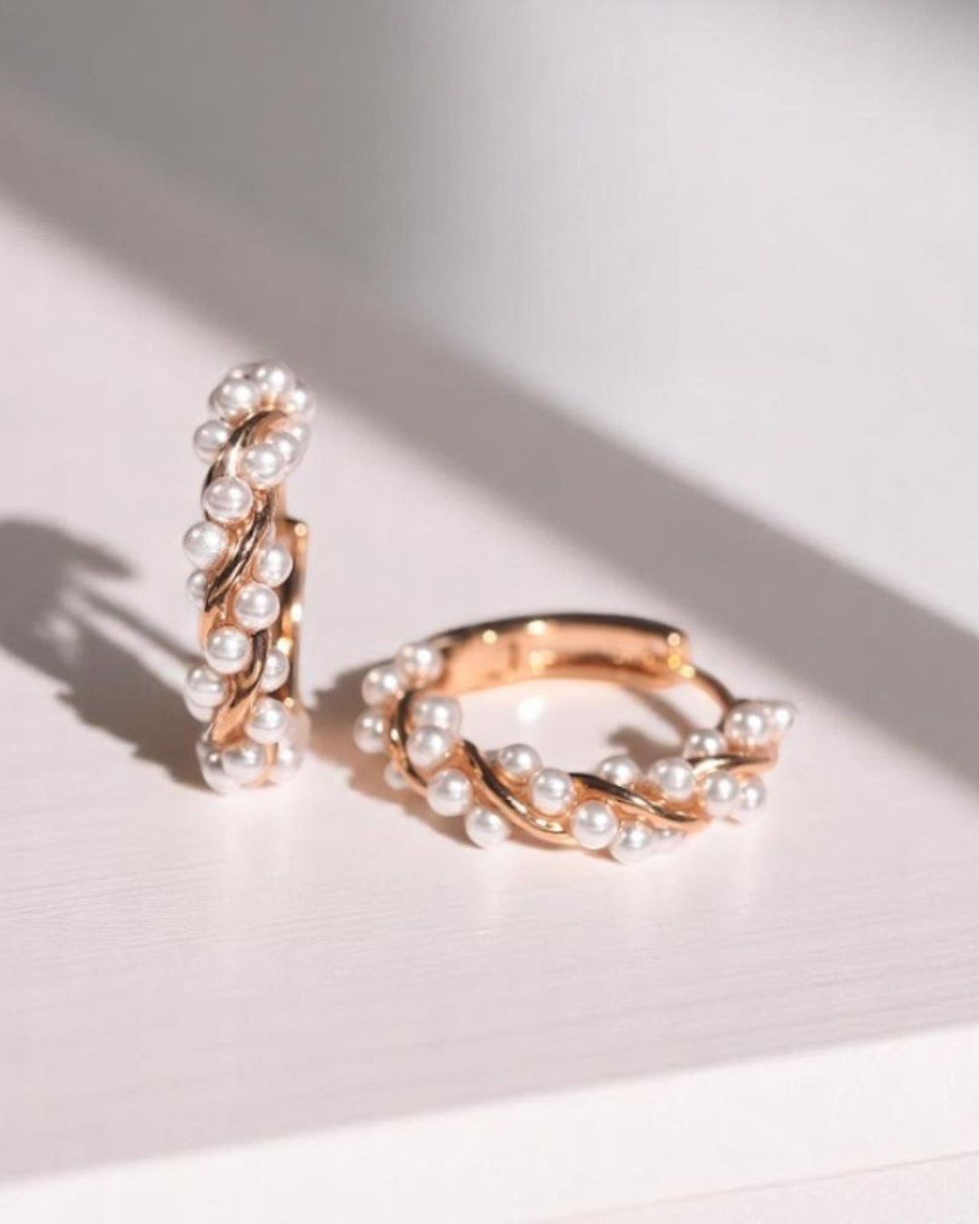 Élysée Earrings – Brincos com Pérolas em Ouro ou Ouro Rosé