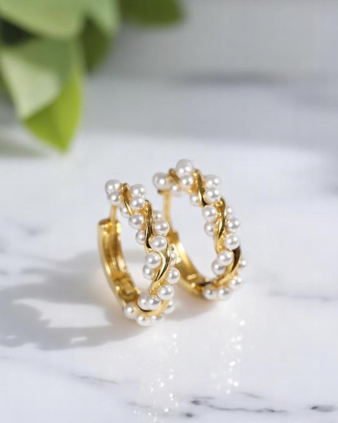 Élysée Earrings – Brincos com Pérolas em Ouro ou Ouro Rosé