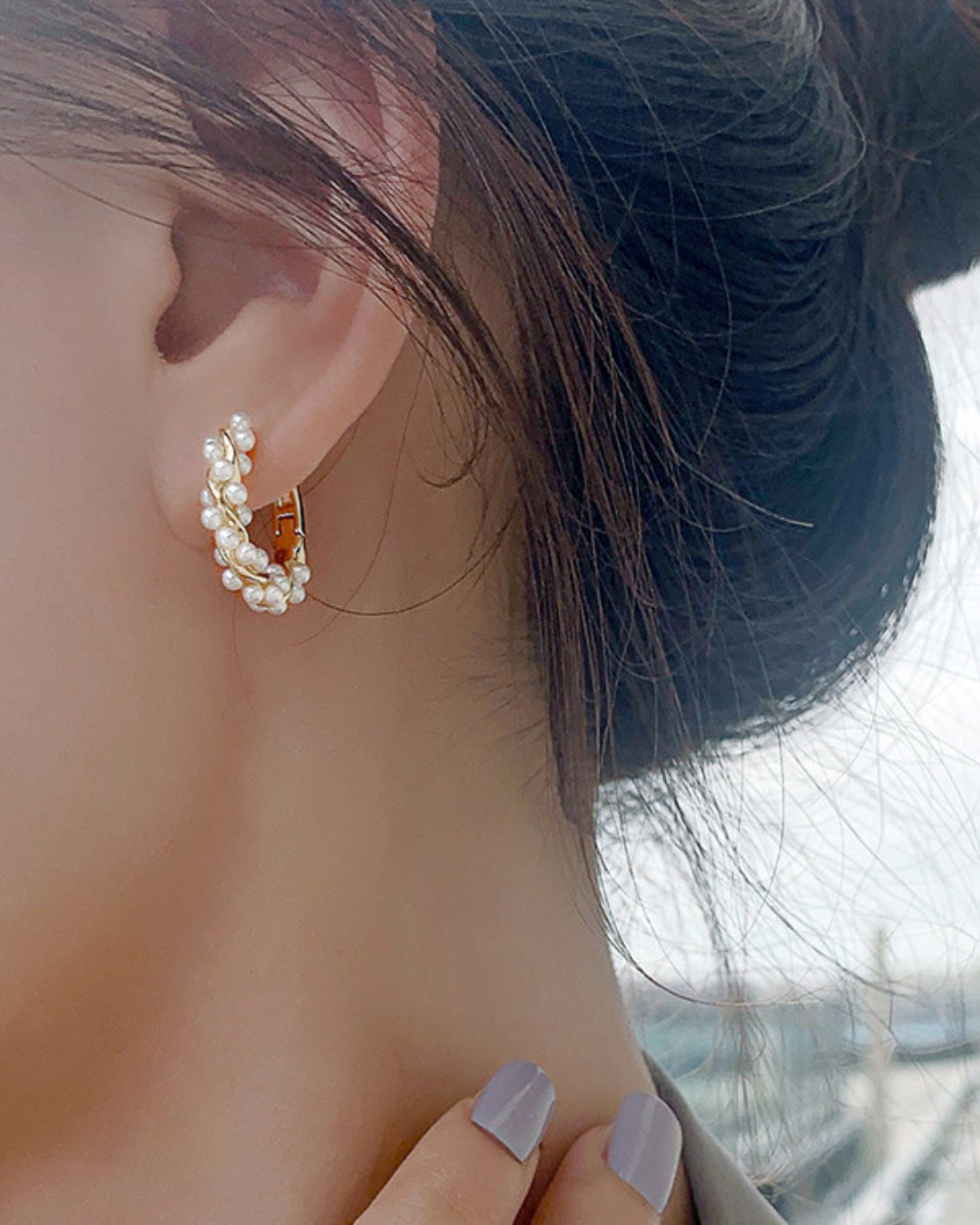 Élysée Earrings – Brincos com Pérolas em Ouro ou Ouro Rosé