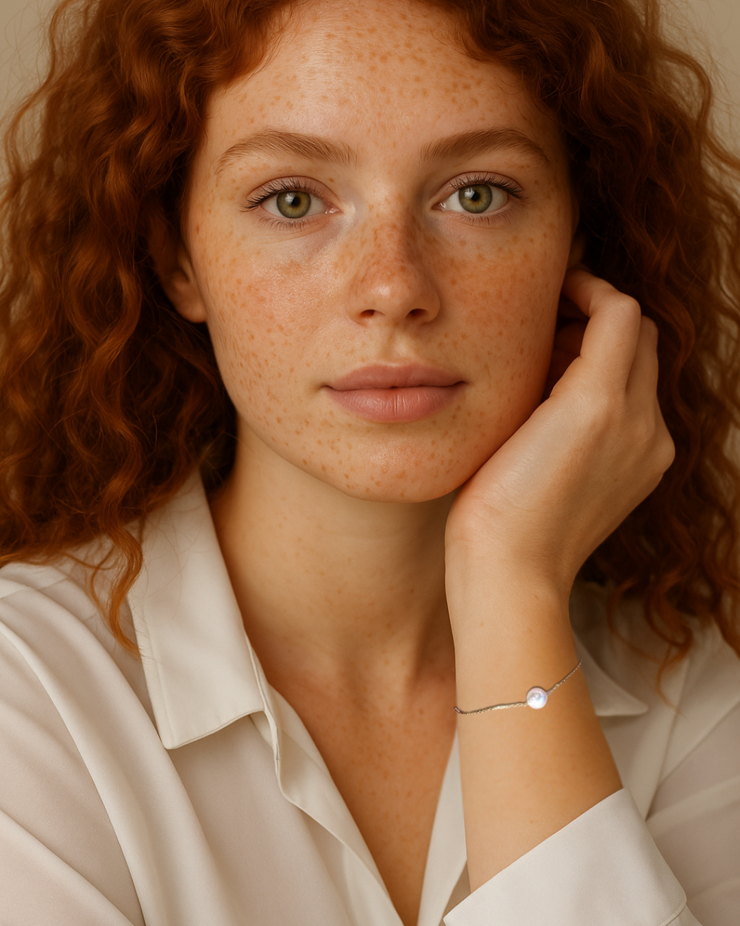 Perla Armonia - Pulseira com Pérolas Barrocas e Fecho Dourado Artístico Serenyah