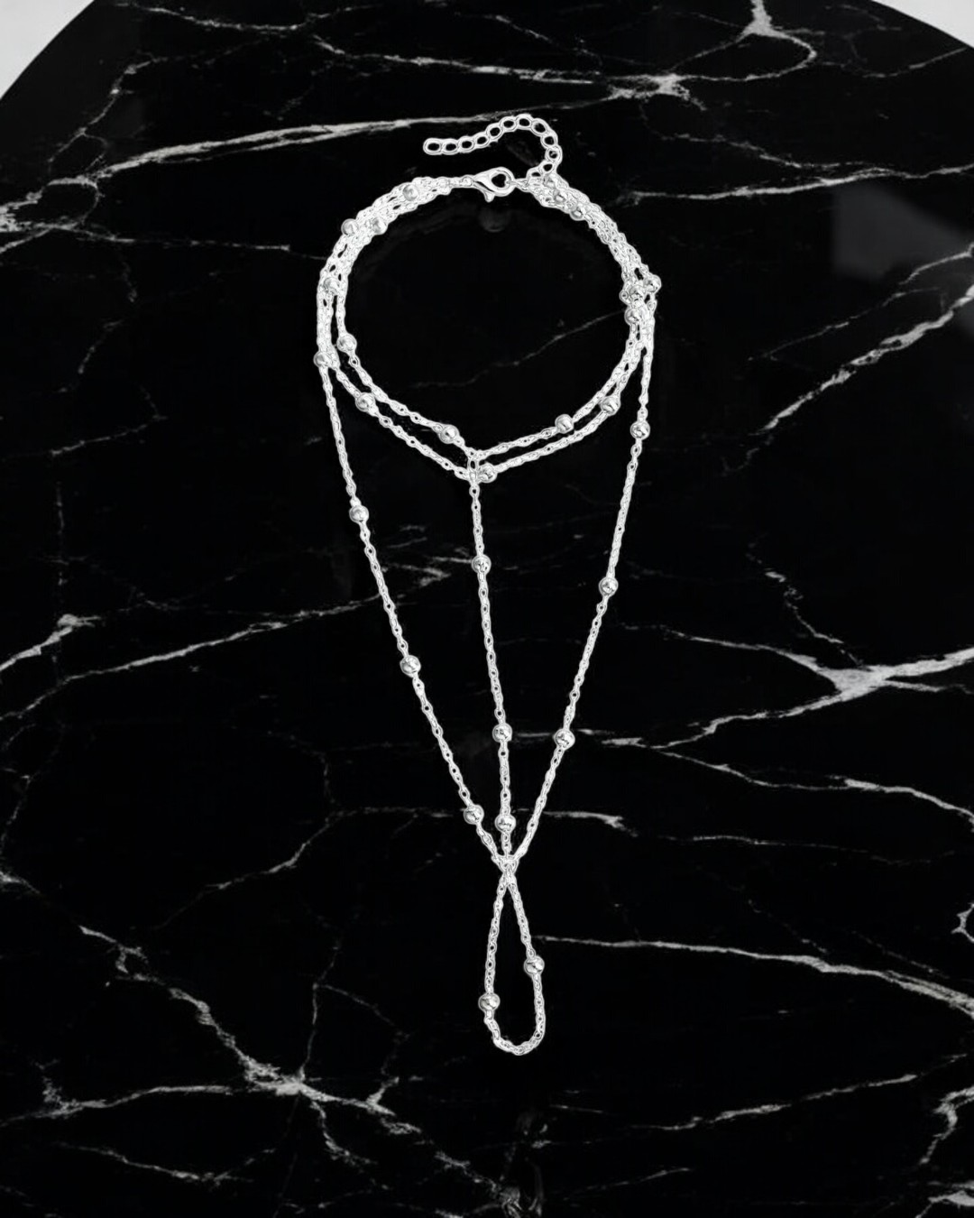 Sahara Tornozeleira e Corrente Dourada para Pés Serenyah