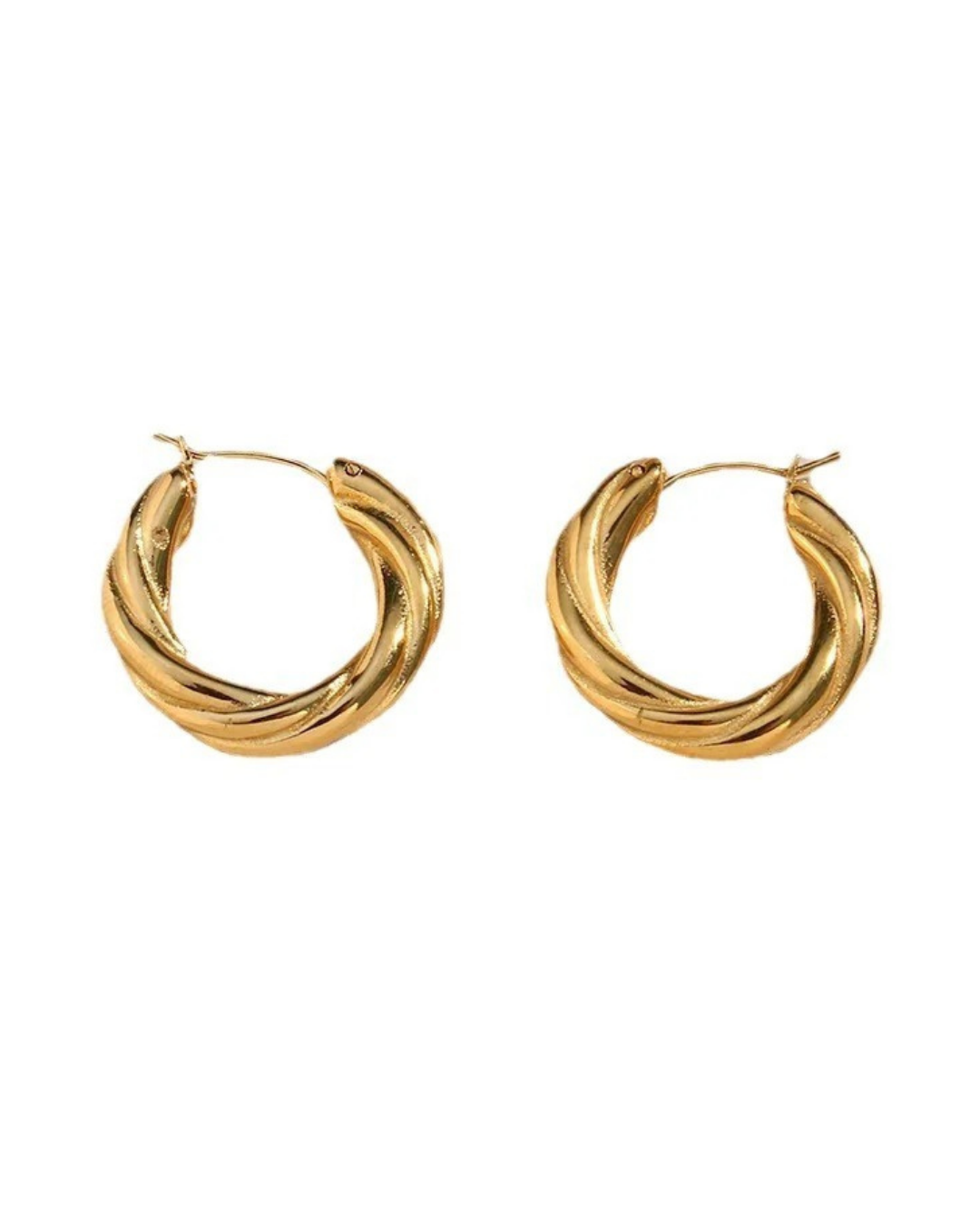 Vienne Hoops Brincos Femininos em Aço Inoxidável | Serenyah