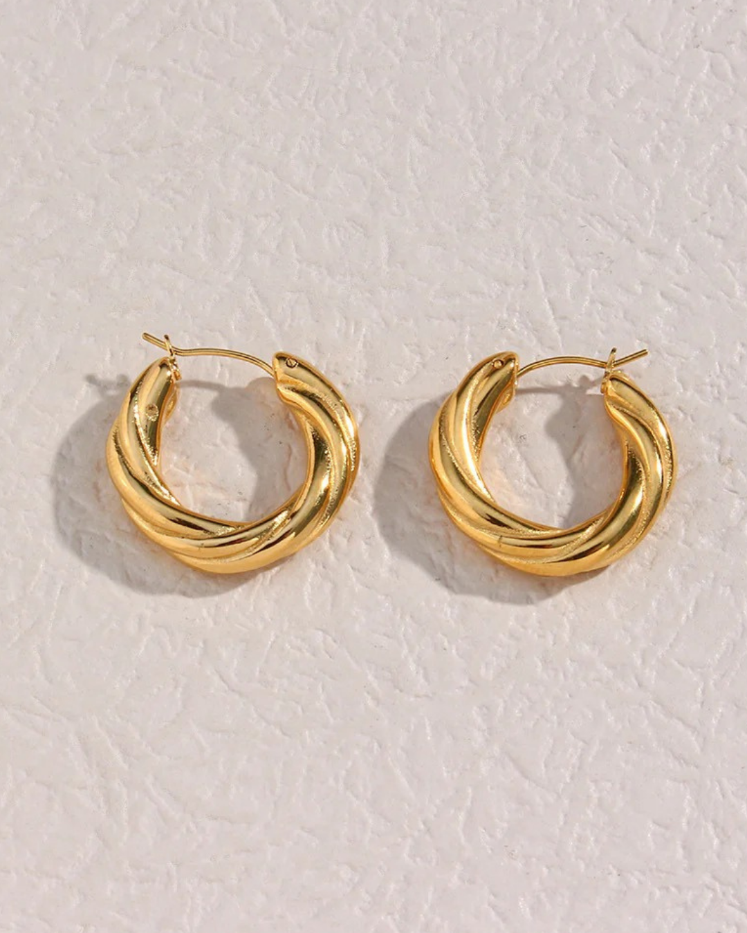 Vienne Hoops Brincos Femininos em Aço Inoxidável | Serenyah