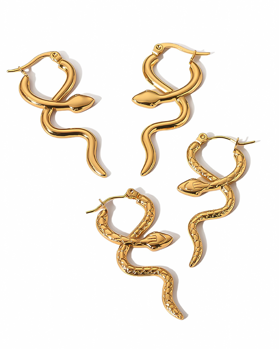 Viperra Earrings | Brincos Serpente Banhados a Ouro 18K – Serenyah