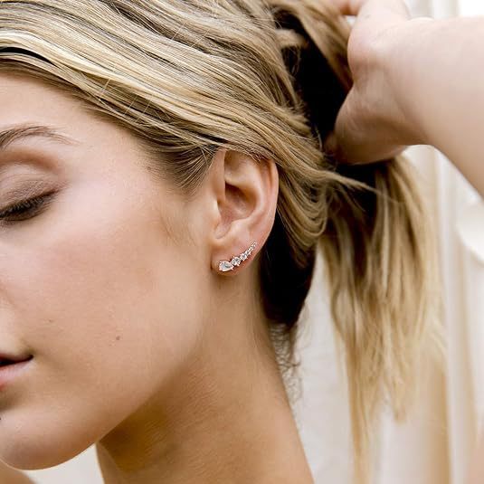 Aurora Luxe Brincos em Ouro 14K com Zircônias Serenyah