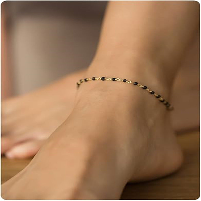 Noir Charm Tornozeleira Feminina Elegante Serenyah