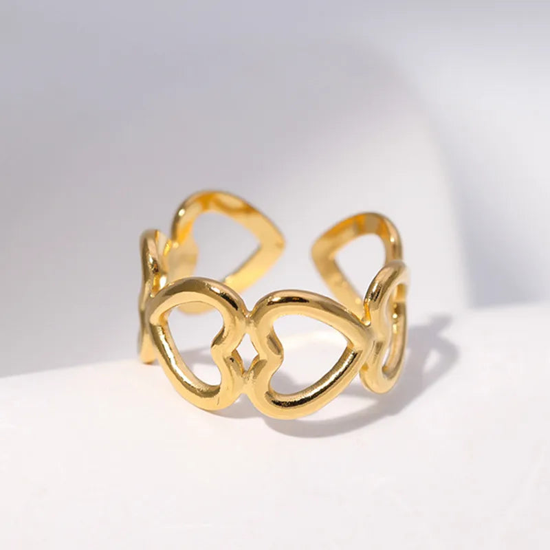 Classic Geometric Ring - Style JR027 - Gold