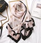 Savannah Veil Scarf 180 × 90 cm Lenço Algodão Animal Print Serenyah
