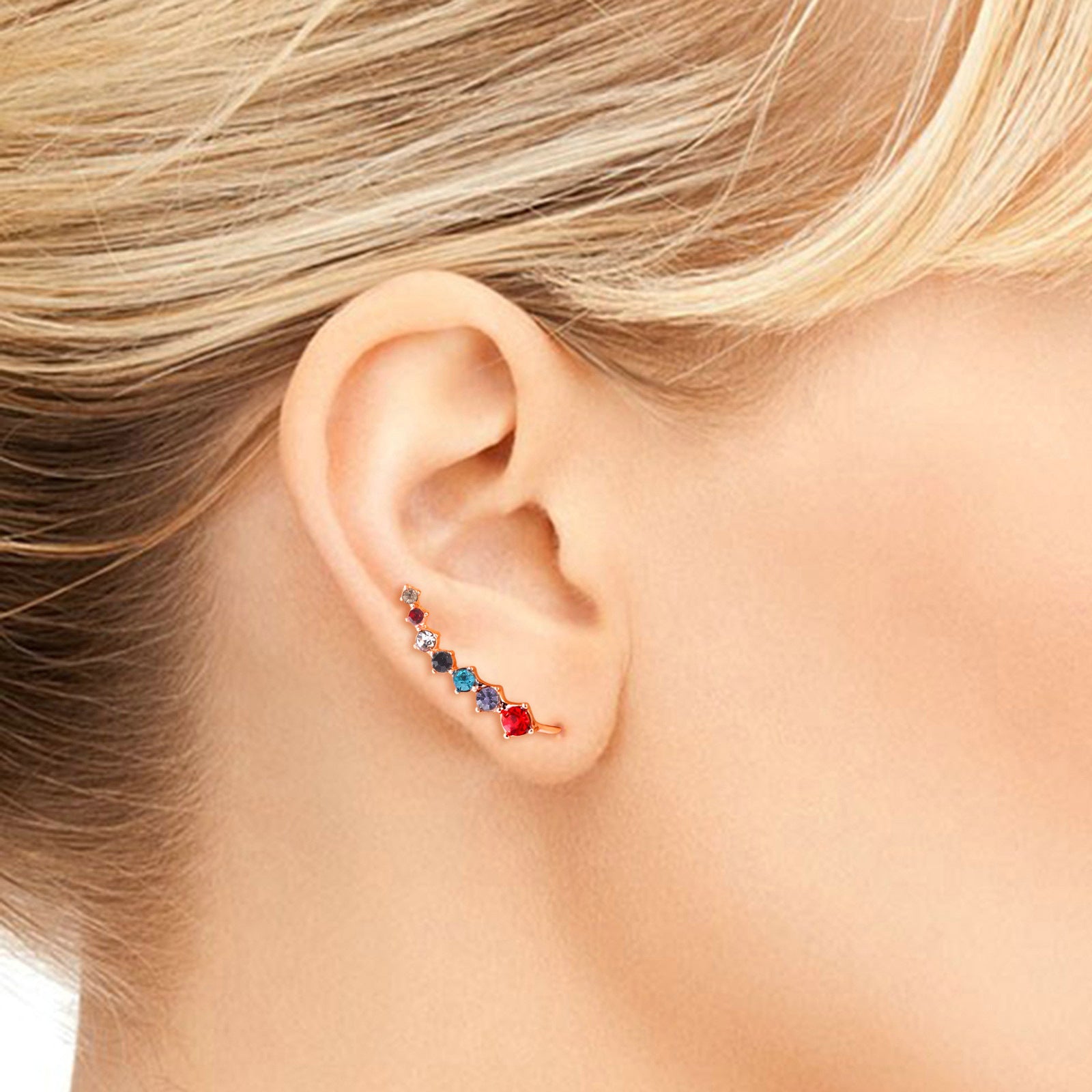 Astra Zirconia Brincos Femininos Coloridos Serenyah