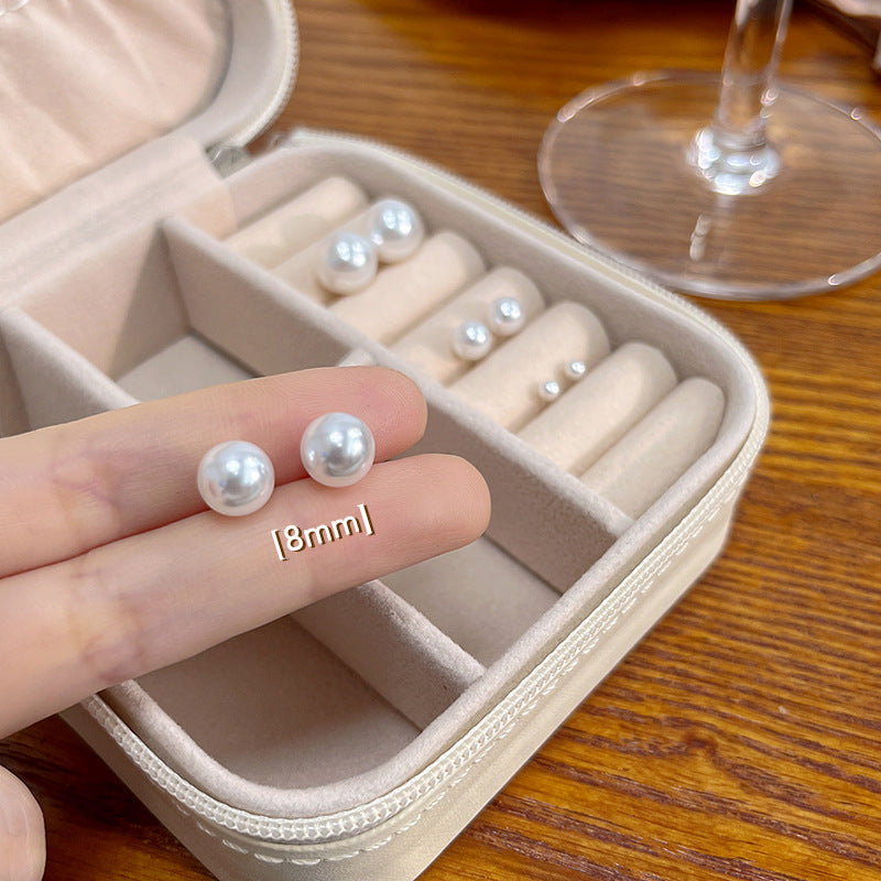 Luna Pearl Pearl Earrings | Stud Earrings 925 Silver Serenyah