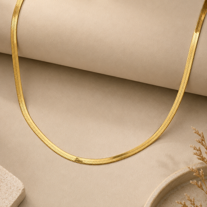 Minimalistische Gouden Kettingketting – Geometrisch 304 Roestvrij Staal | Serenyah