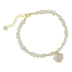 Perla Nuvola - Necklace and Bracelet Set with Natural Pearls and Serenyah Mother of Pearl