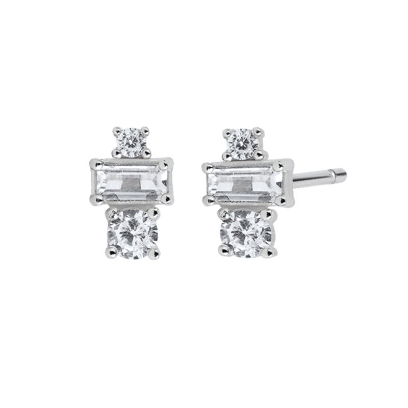 New Studs Earrings Mini Zirconia Korean Chic Serenyah