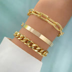 Vera Catena - Set of 3 or 4 Bracelets in Gold or Silver Serenyah