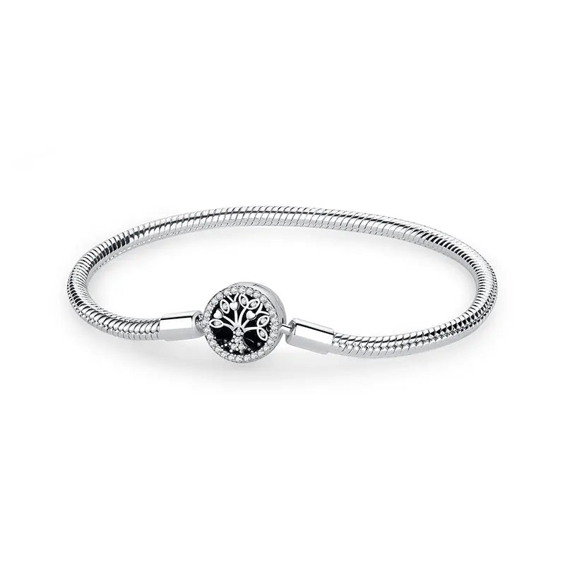 Pulseira Love Heart em Prata 925 com Charms