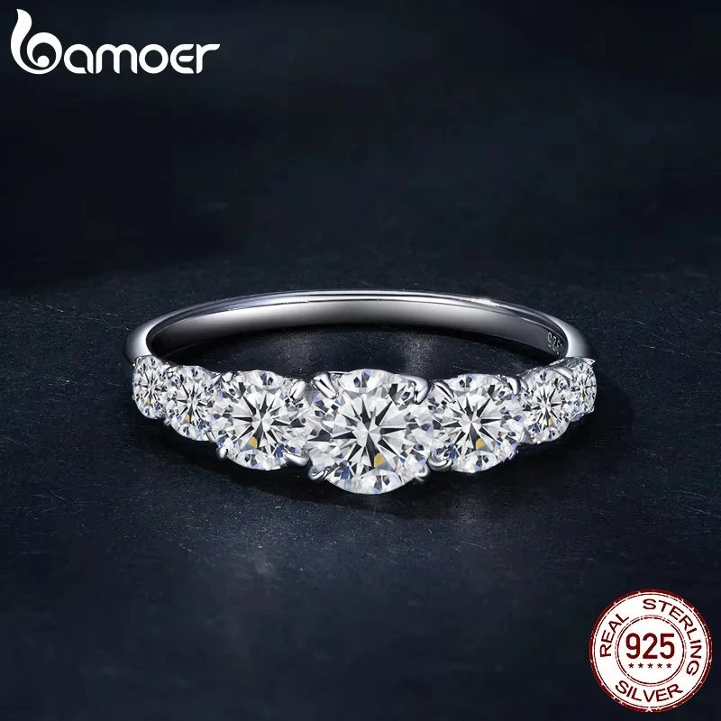 Anel Moissanite Coração Prata 925 - Pedra D VVS1 Corte Excelente
