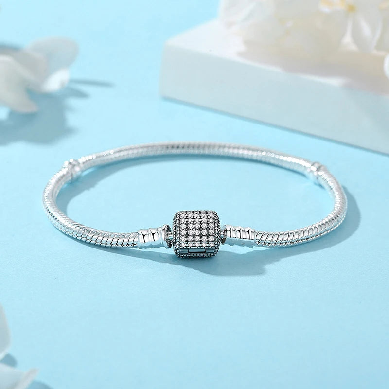 Pulseira Love Heart em Prata 925 com Charms