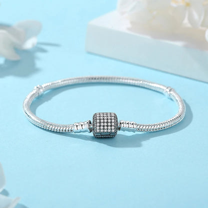 Pulseira Love Heart em Prata 925 com Charms