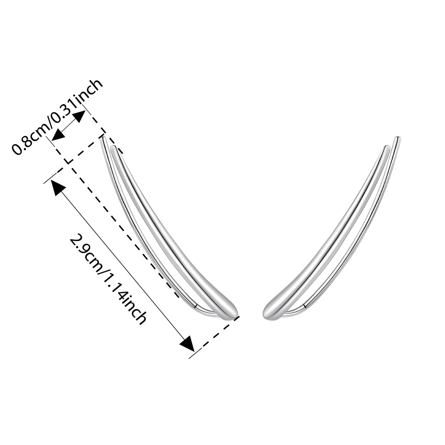 Linear Stud Earrings