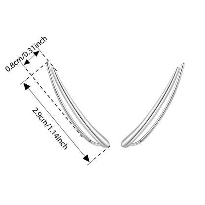 Linear Stud Earrings