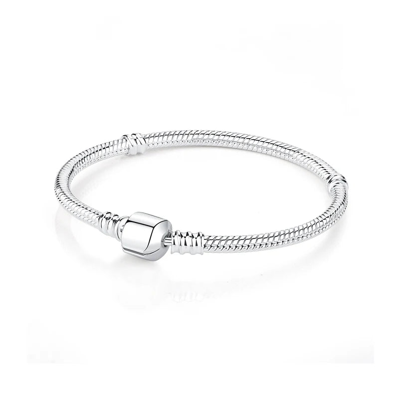 Pulseira Love Heart em Prata 925 com Charms