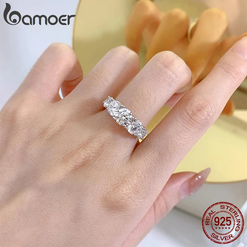 Anel Moissanite Coração Prata 925 - Pedra D VVS1 Corte Excelente
