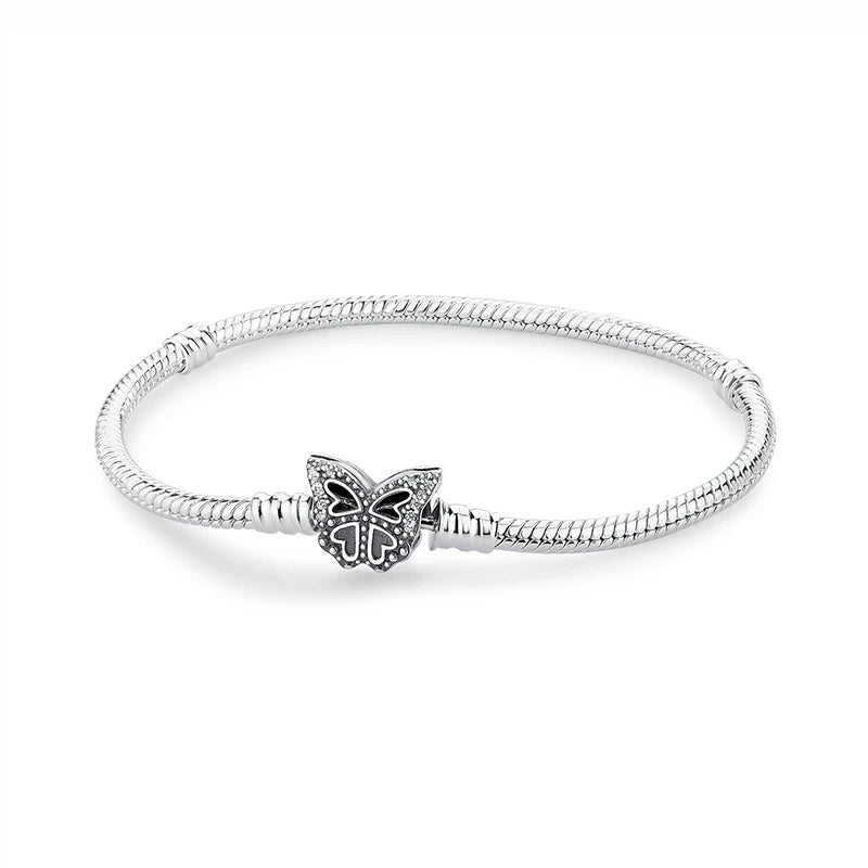 Pulseira Love Heart em Prata 925 com Charms