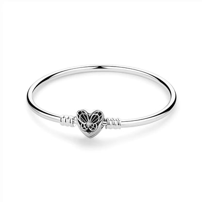 Pulseira Love Heart em Prata 925 com Charms