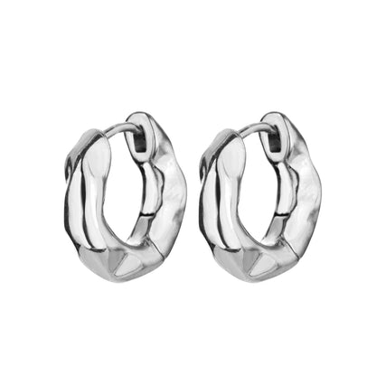 Brincos Argola Geométricos em Aço Inoxidável Dourado