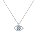 Aegean Evil Eye Colar com Pendente em Prata 925 Serenyah