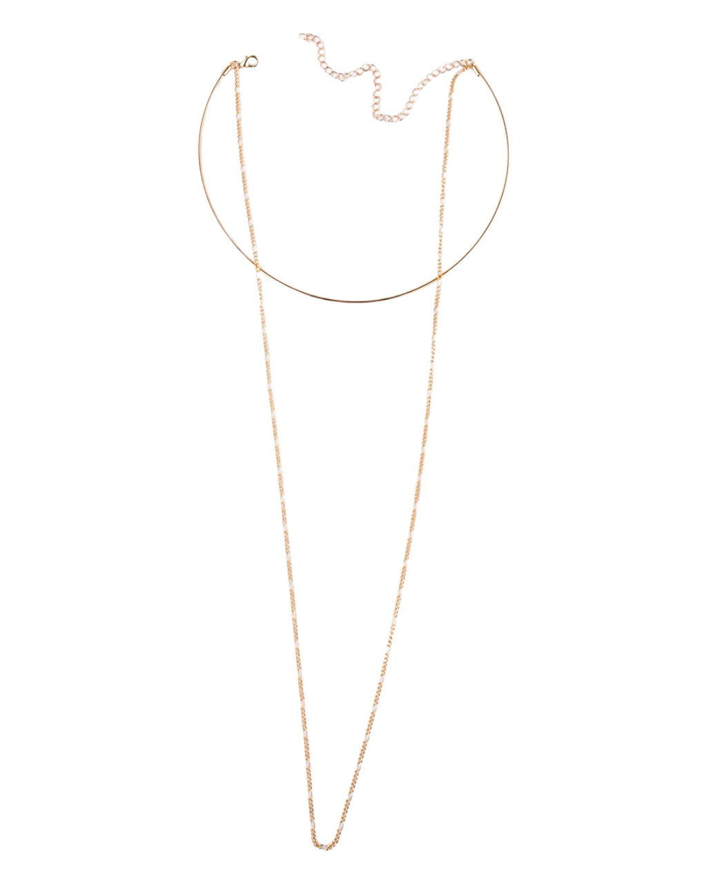 Aureum Curve Collar Dourado Layered Serenyah