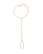 Bracciale Dorato - Elegant Serenyah Gold Chain Hand Bracelet