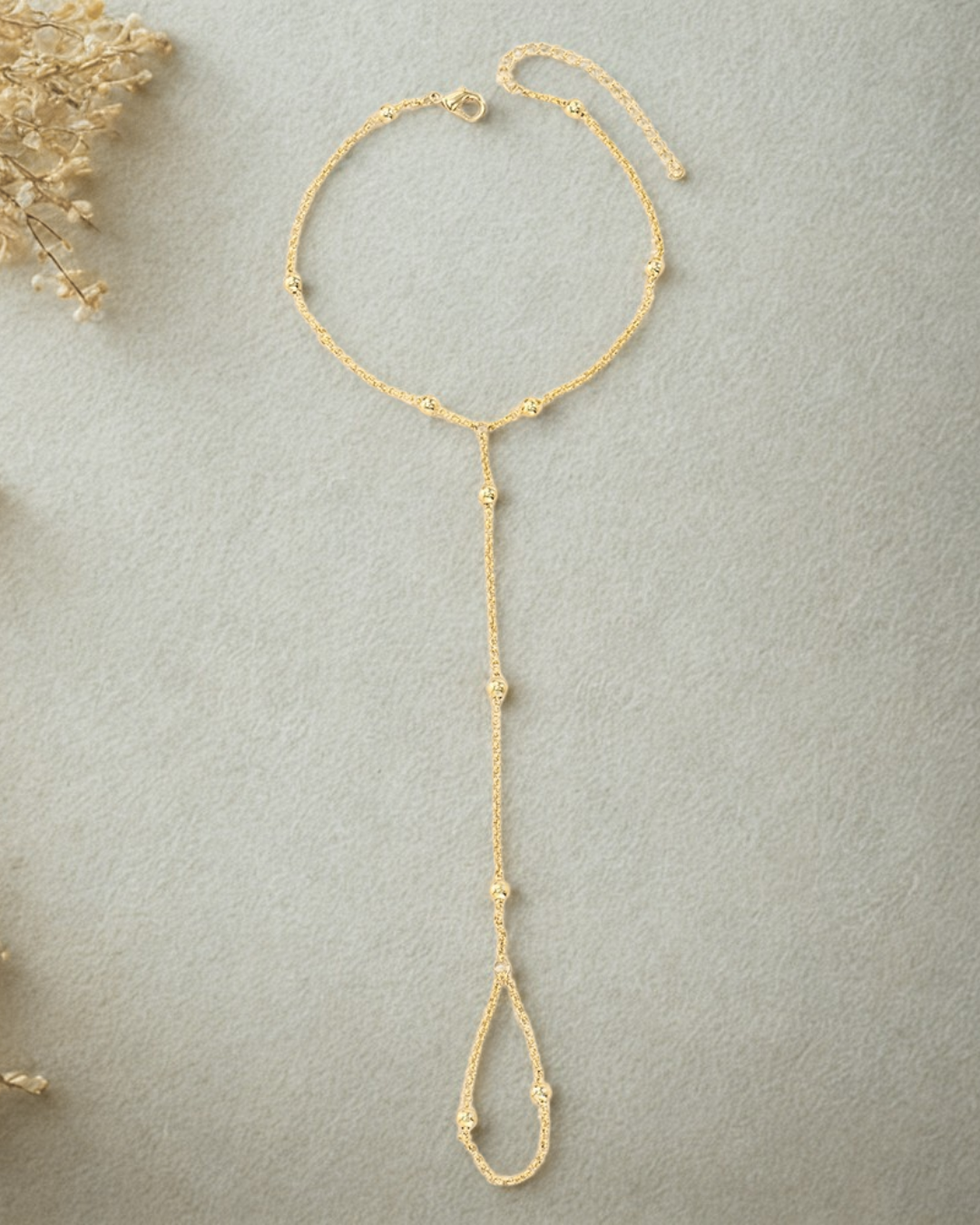Bracciale Dorato - Elegant Serenyah Gold Chain Hand Bracelet