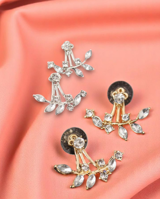 Fiorelle Earrings – Brinco Floral com Pérolas e Design Ajustável