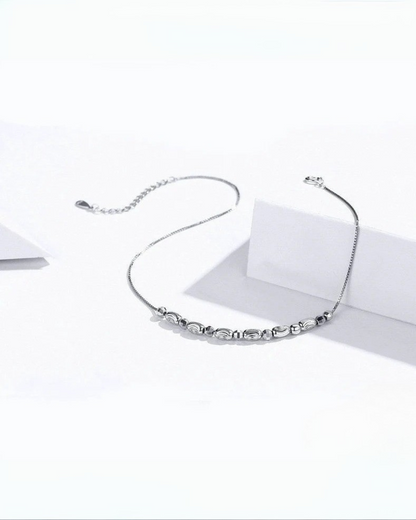 Luna Anklet – 925 Sterling Silver Minimalist Anklet by Serenyah