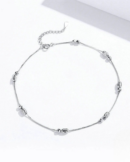 Luna Anklet – 925 Sterling Silver Minimalist Anklet by Serenyah