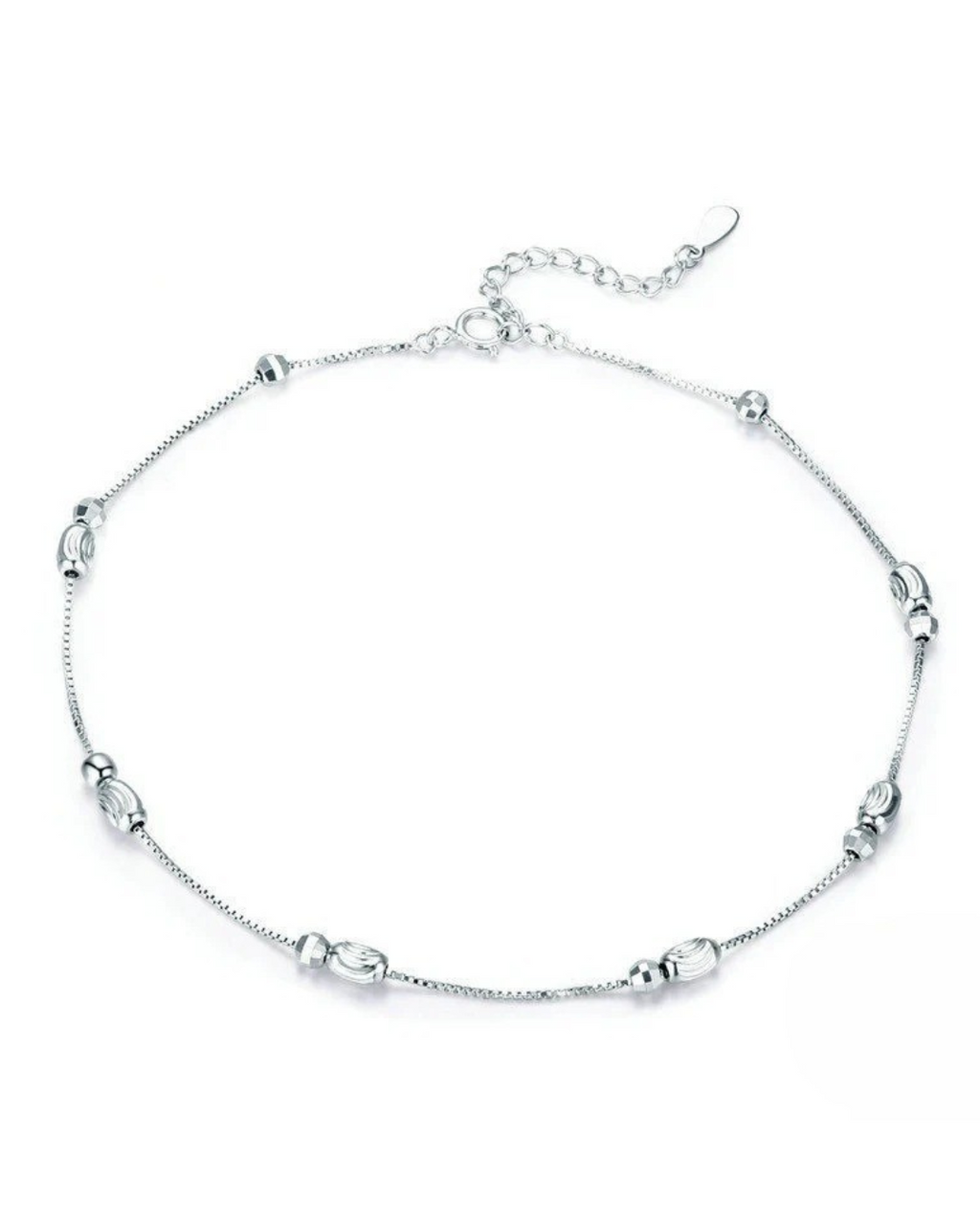 Luna Anklet 925 Silver Minimalist Semi-jewelry Serenyah