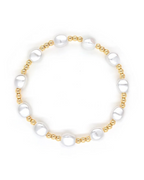 Lunaria Baroque Pearl and Gold Bracelet Serenyah
