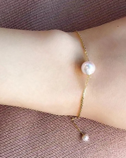 Perla Armonia – Baroque Pearl Bracelet with Artistic Gold Clasp | Serenyah
