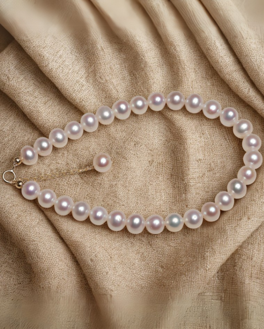 Perla Vera - Pulseira com Pérolas Naturais de Água Doce Serenyah