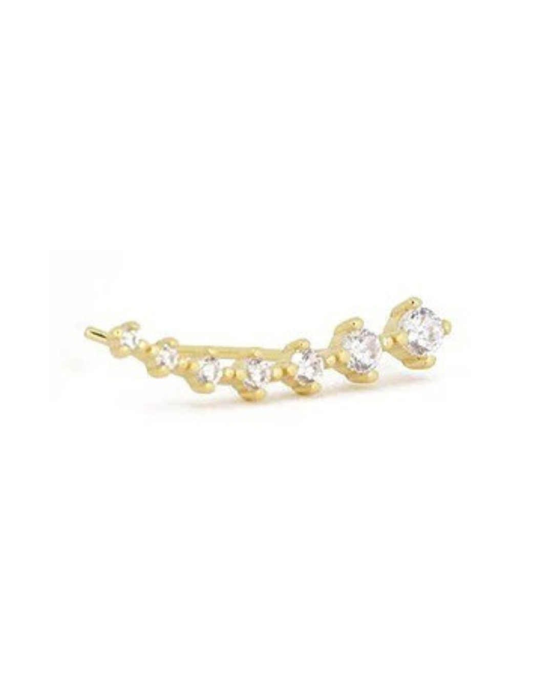 Rivoli Arc Ear‑Climber Brincos Femininos Prata 925 e Zircônia Serenyah