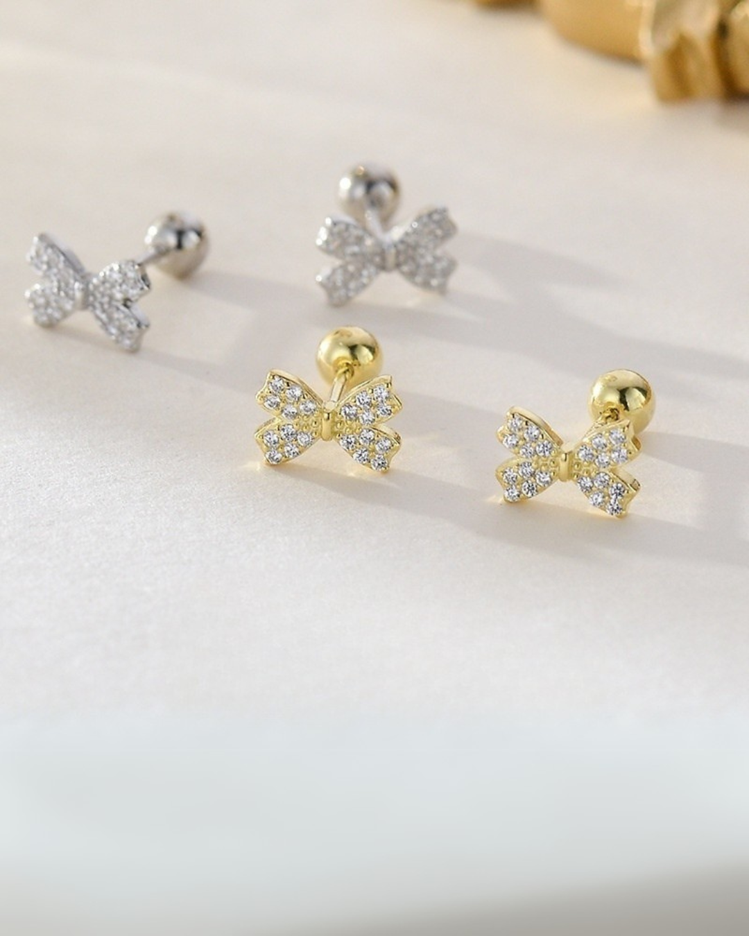 Soho Bow Earrings 925 Silver Semi-Jewelry Serenyah